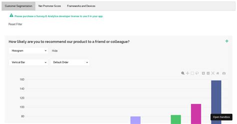 Surveyjs Dashboard Angular Codesandbox