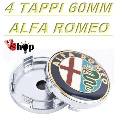 Tappi Coprimozzo Alfa Romeo Giulietta Brera Cerchi Mm