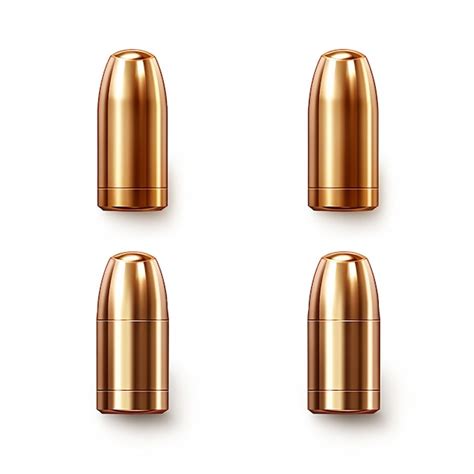 Premium Ai Image Group Of Gun Bullets Isolated On White Background