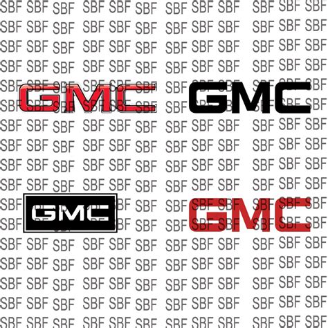 Gmc Svgpng Silhouette Vector Cricut Cutting Files Digital Etsy