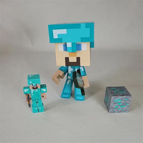 Minecraft Steve Diamond Armor Toy