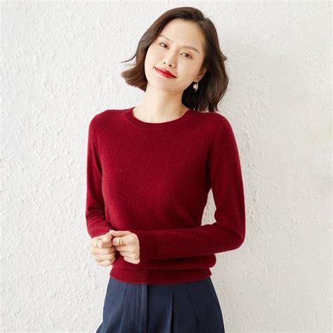 Cheap Autumn And Winter Womens Sweater Style Knitwear Pullover Round