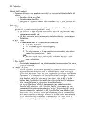 Civ Pro Outline Docx Civ Pro Outline What Is Civil Procedure The