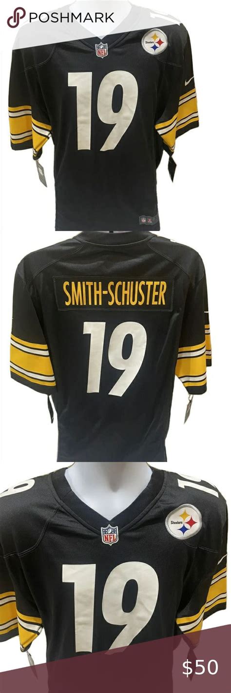 Pittsburgh Steelers JuJu Smith Schuster 19 Nike NFL Black Jersey Mens