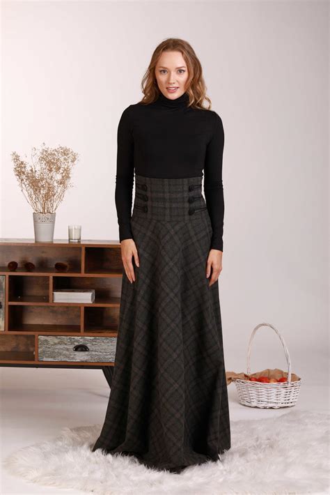 High Waist Wool Skirt ALLSEAMS