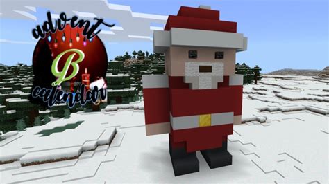 How To Build A Santa Statue In Minecraft Advent 2019 YouTube