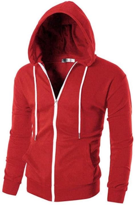 Wypan Sudaderas Con Capucha Y Cremallera Completa Para Hombre Sudaderas