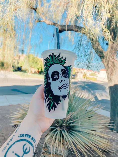 Beetlejuice Starbucks Cup Starbucks Cold Cup Venti Starbucks Cup