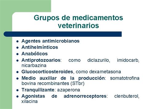 Caractersticas Generales De Los Medicamentos De Uso Veterinario