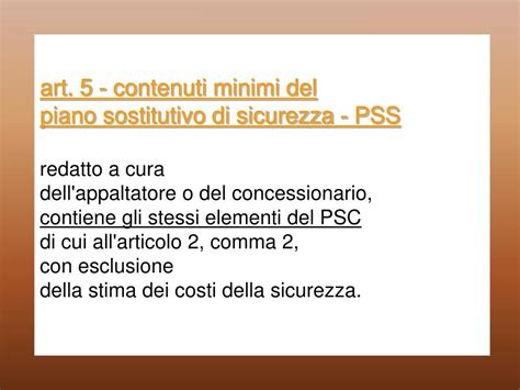 PPT I Contenuti Minimi Del Piano Di Sicurezza E Coordinamento DPR 222