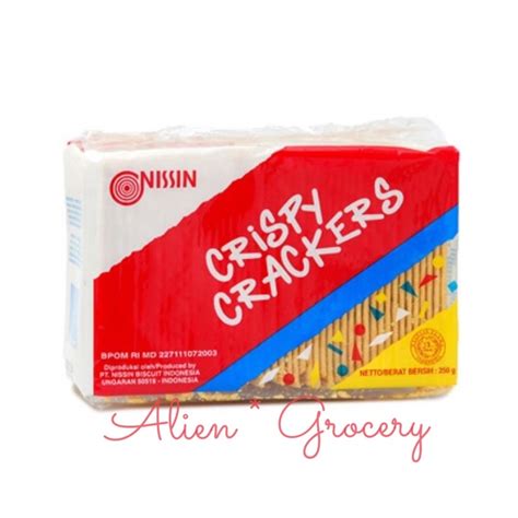 Jual Nissin Crispy Crackers Biscuit Biskuit Asin Gr Shopee Indonesia