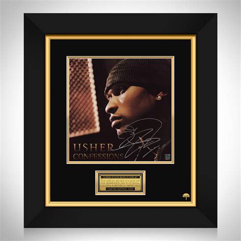 Usher - Confessions LP Cover Limited Signature Edition Studio Licensed - RARE-T