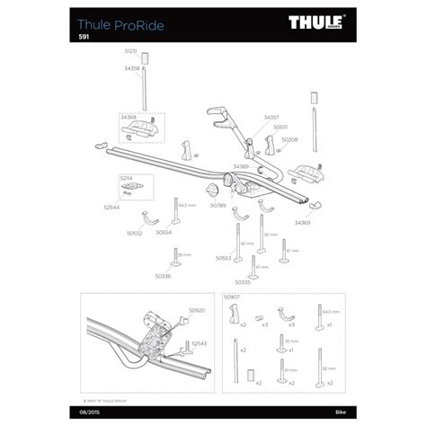 Pièces détachées Thule Proride BOéquipement