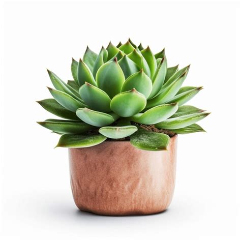 Premium AI Image There Is A Small Potted Plant With A Green Plant In