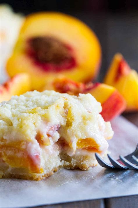 Peaches And Cream Bars Taste And Tell