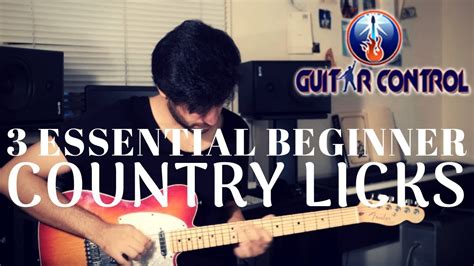 3 Essential Beginner Country Licks Lead Guitar Lesson On Country