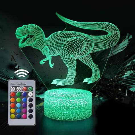 Dinosaure Veilleuse Pour Enfants Lampe Illusion D Lumi Re Led