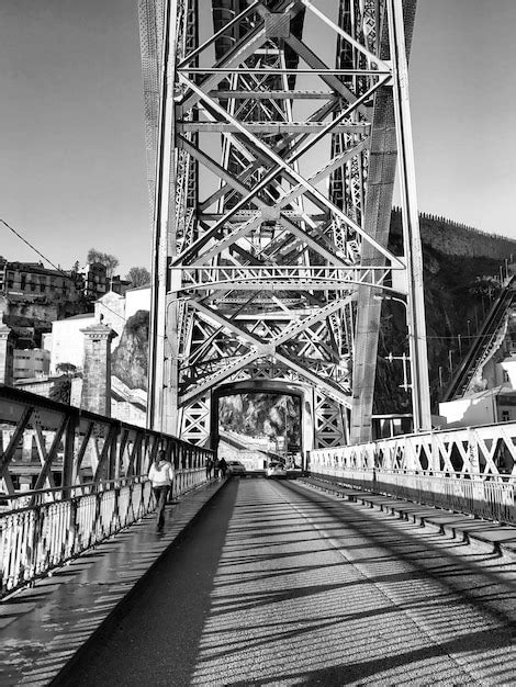 Premium Photo View Of Suspension Bridge