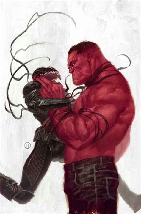 Red Hulk Vs Venom Red Hulk Hulk Marvel Marvel Comics Art