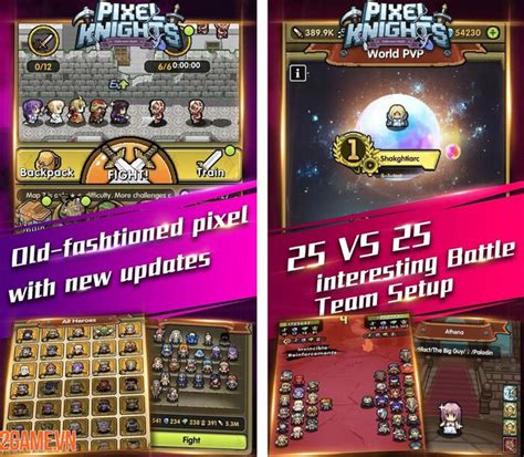 Trở Thành Hiệp Sĩ Chống Lại Quái Vật Trong Pixel Knights