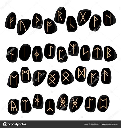 Futhark Alphabet Runes Stock Photo By Viktorijareut