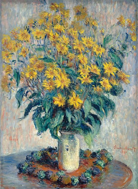 Oscar Claude Monet Parduodama Reprodukcija Jerusalem Artichokes