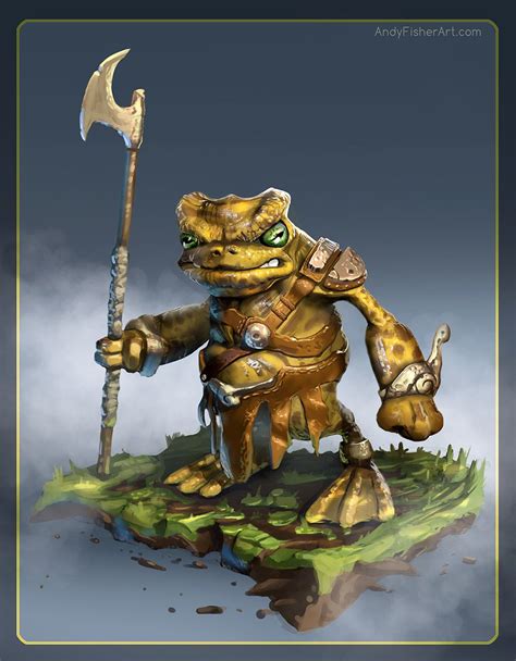 Grog The Frog Warrior Andy Fisher Character Art Character Design