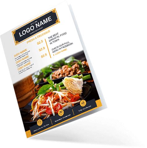 Menu Brochure Design - Brochure Menu Restaurant