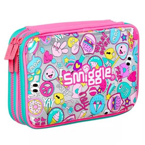 Jual Smiggle Says Double Up Hardtop Pencil Case Tempat Pensil Smiggle