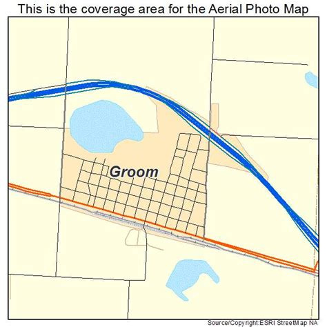 Aerial Photography Map of Groom, TX Texas