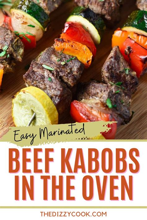 Delicious Oven Baked Beef Kabobs