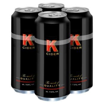 K Cider Cans 4 x 500ml - From OneStop Central Stores Winterslow in SALISBURY | APPY SHOP