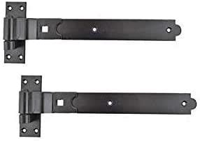 Wyre Direct Gate Hinges Cranked Mm Pair Black Heavy Duty Hook