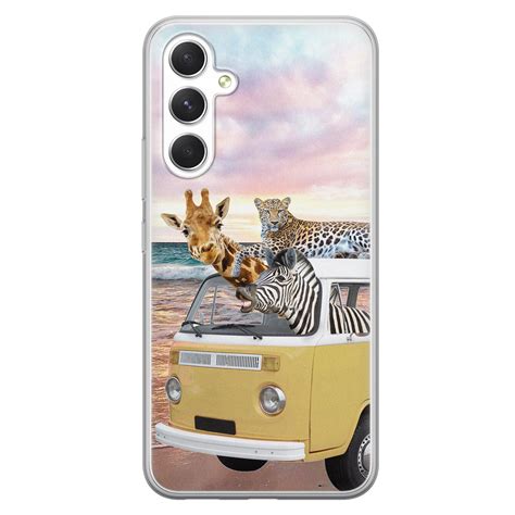 Leuke Telefoonhoesjes Samsung Galaxy A54 Siliconen Hoesje Wanderlust