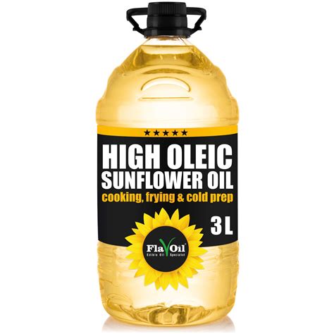 FlavOil High Oleic Sunflower Oil 3 litres - Healthy High-Performance