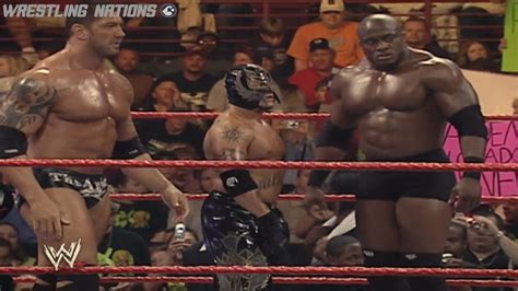 Bobby Lashley Batista And Rey Mysterio Vs Chavo Finley And William