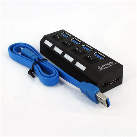 Usb 30 Hub 分線器 Usb擴充 獨立開關 4port 4孔 一分四 集線器 擴充槽 排插 插座型80 2602 Da量販店