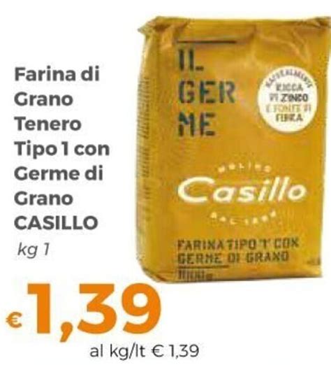 Casillo Farina Di Grano Tenero Tipo Con Germe Di Grano Kg Offerta