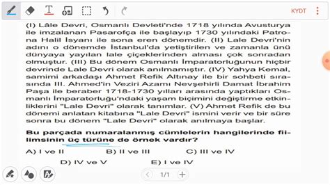 Test 82 Soru 5 Fiilimsiler soru çözümü YouTube