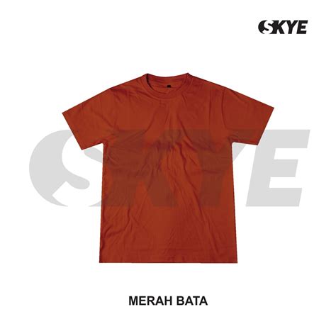 Jual SKYE Kaos Polos Merah Bata Cotton Combed 30s Shopee Indonesia