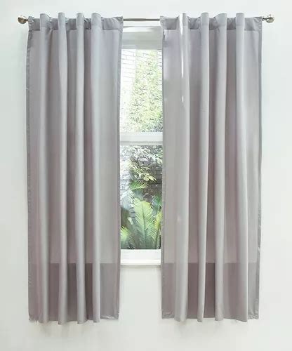 Jgo De 2 Cortinas Cortas Varios Colores Vianney