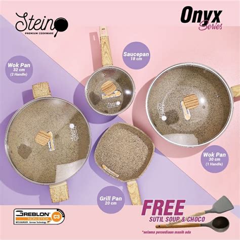 Jual Stein Cookware Paket Onyx Dapat Pcs Shopee Indonesia