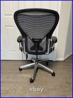 Wave Herman Miller Aeron Size C Ergonomic Office chair / Polished ...