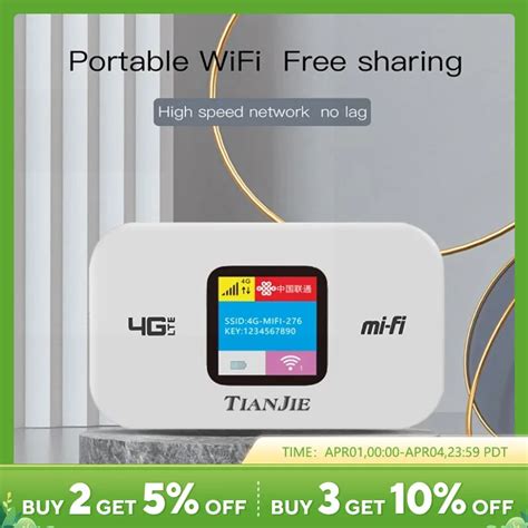 Tianjie Mbps G Wifi Router Unlocked Sim Card Wireless Modem Outdoor