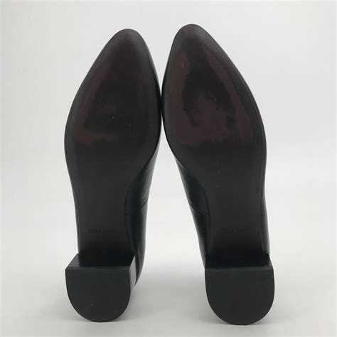 Cole Haan Womens Yuliana Classic Pump Heel Black Dressy Slip On Low Dressy 8b Ebay