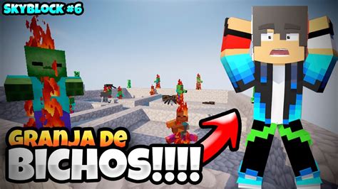 HACEMOS un GENERADOR de Mobs AUTOMÁTICO SkyBlock 6 Ed