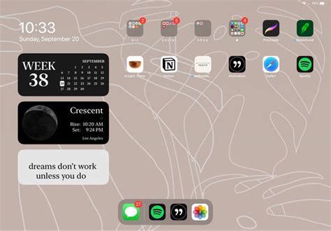 Ipad Os 14 Aesthetic Home Screen In 2020 Homescreen Iphone Iphone Organization Iphone App Layout