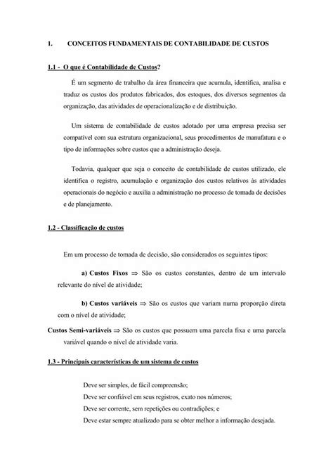 PDF Apostila Custos Conceitos Financeiros DOKUMEN TIPS