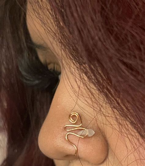 Nose Cuff Nose Jewelry Nose Piercing Jewelry Handmade Wire Jewelry