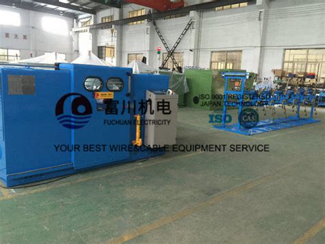 Sky Blue Copper Cable Twisting Machine Double Twist Bunching Machinery